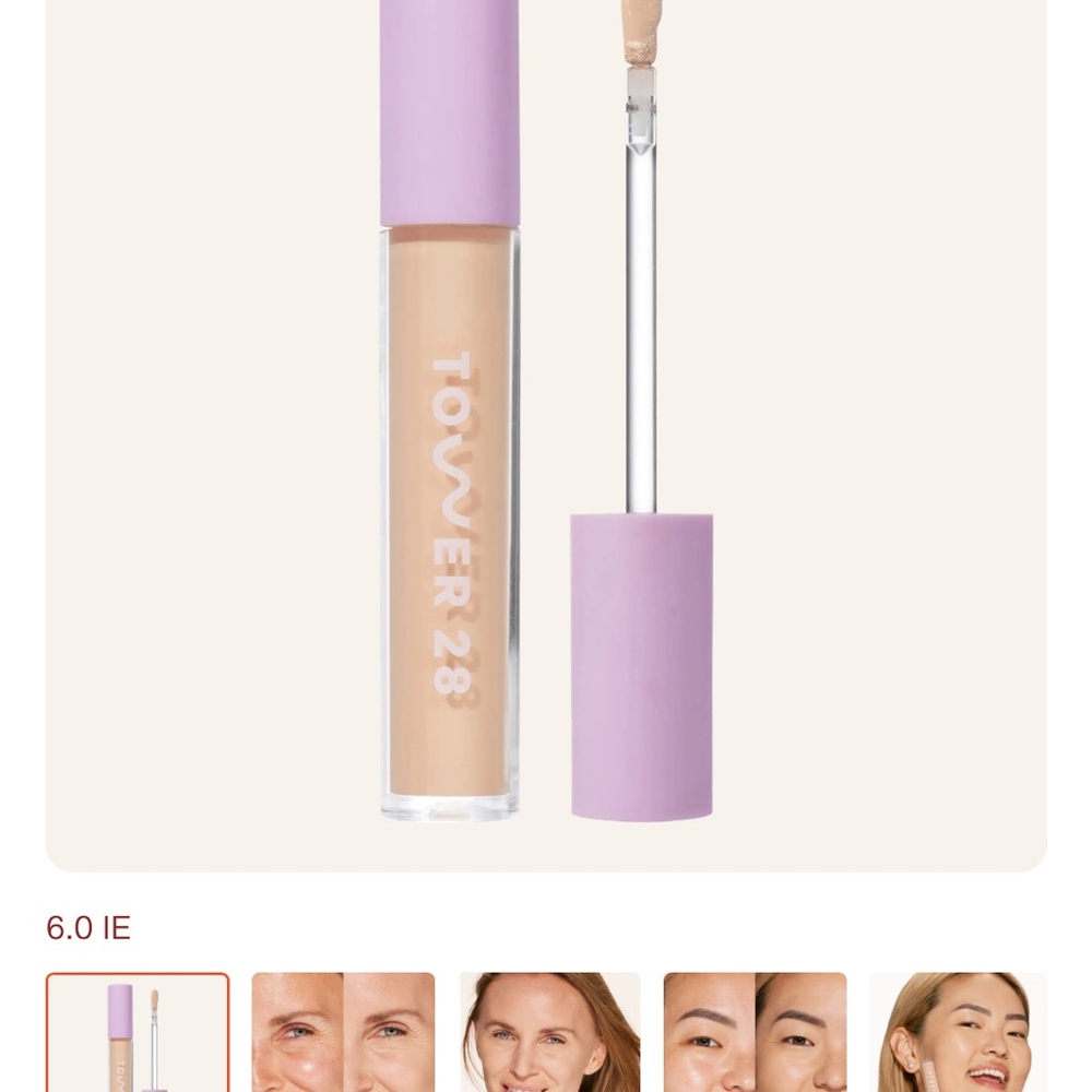 BRAND NEW multiple tower28 concealer in shade 6